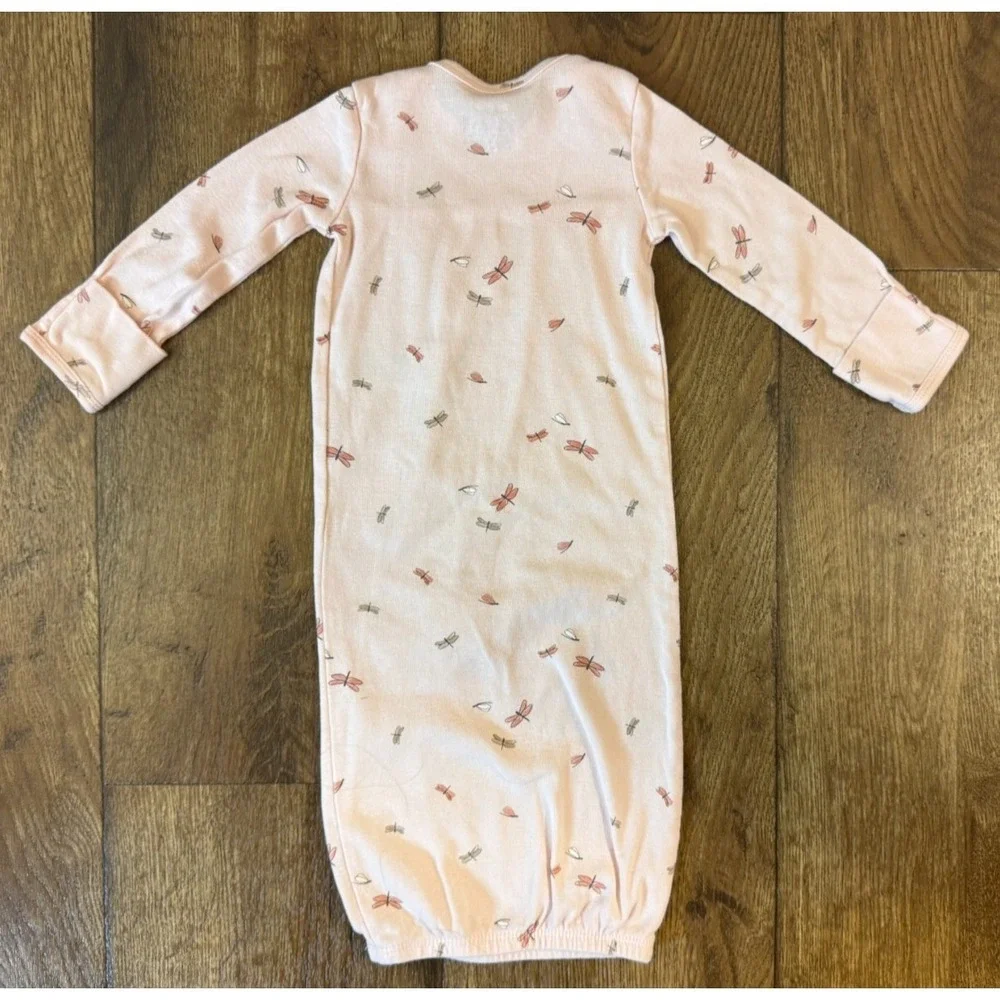 Carters Baby Girl Sleep Gown 3 Months Elastic‎ Bottom Outfit Pink Dragonfly 1 PC